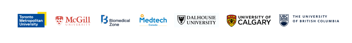 medtech Talent Accelerator, Ryerson University, McGill University, Biomedical Zone, Medtech Canada, University of Calgary, Dalhousie University